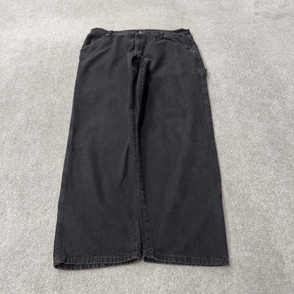 Wrangler baggy wide leg jeans y2k carpenter black Loose fit skater work pants