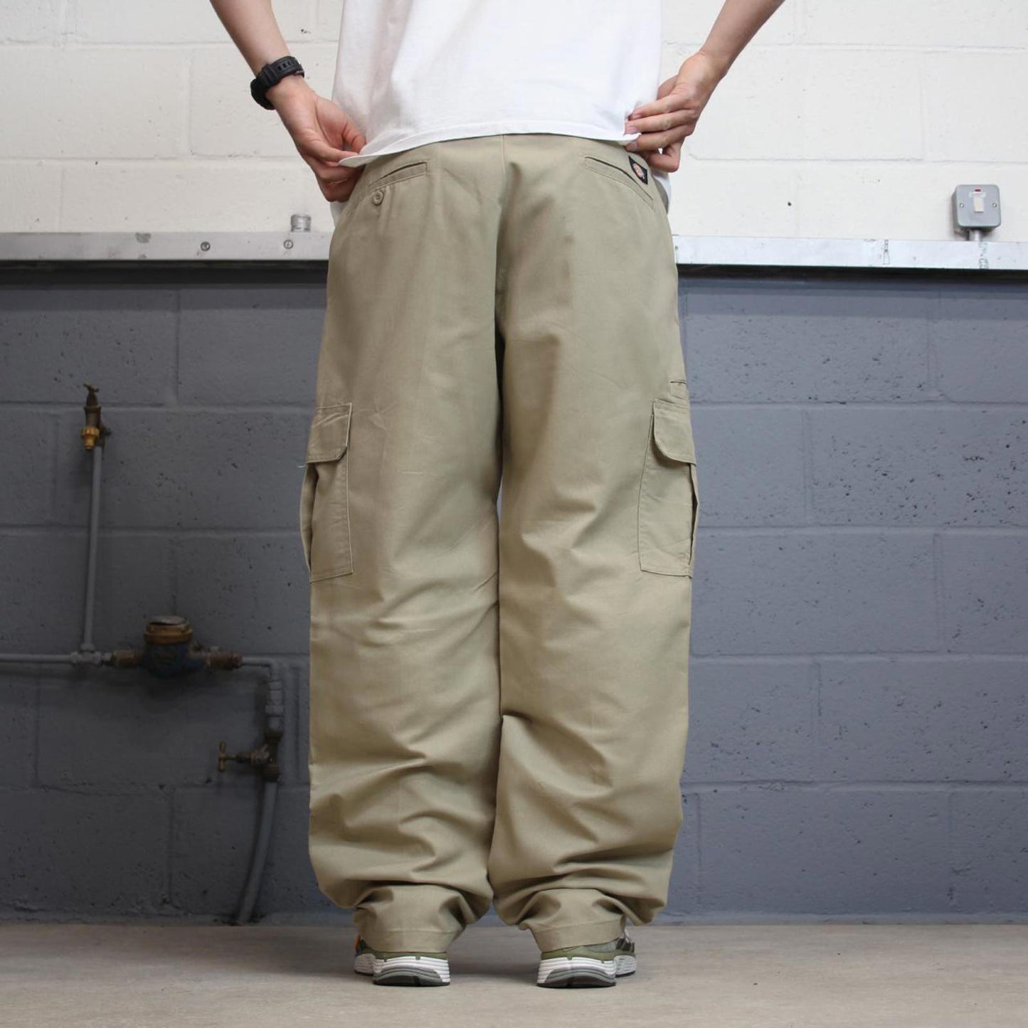 Dickies cargo Pants W36L34 Khaki twill style chino cargo trousers skater style