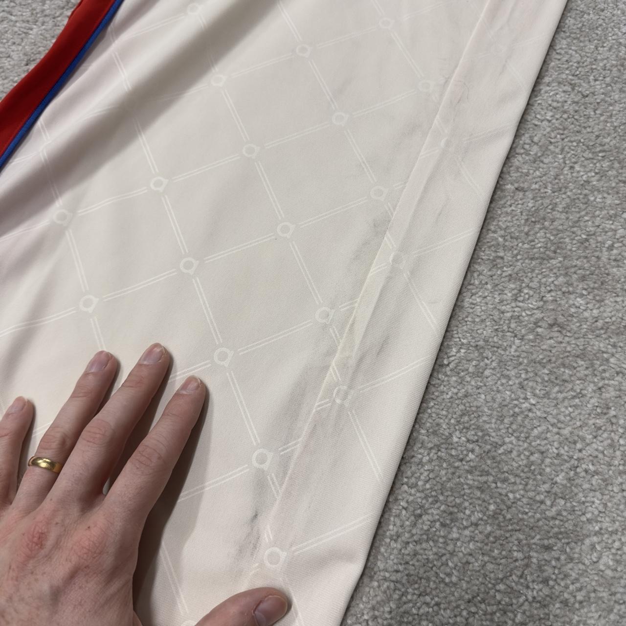 Vintage y2k baggy Adidas tracksuit bottoms beige Wide leg embroidered side stripe 2000s track pants
