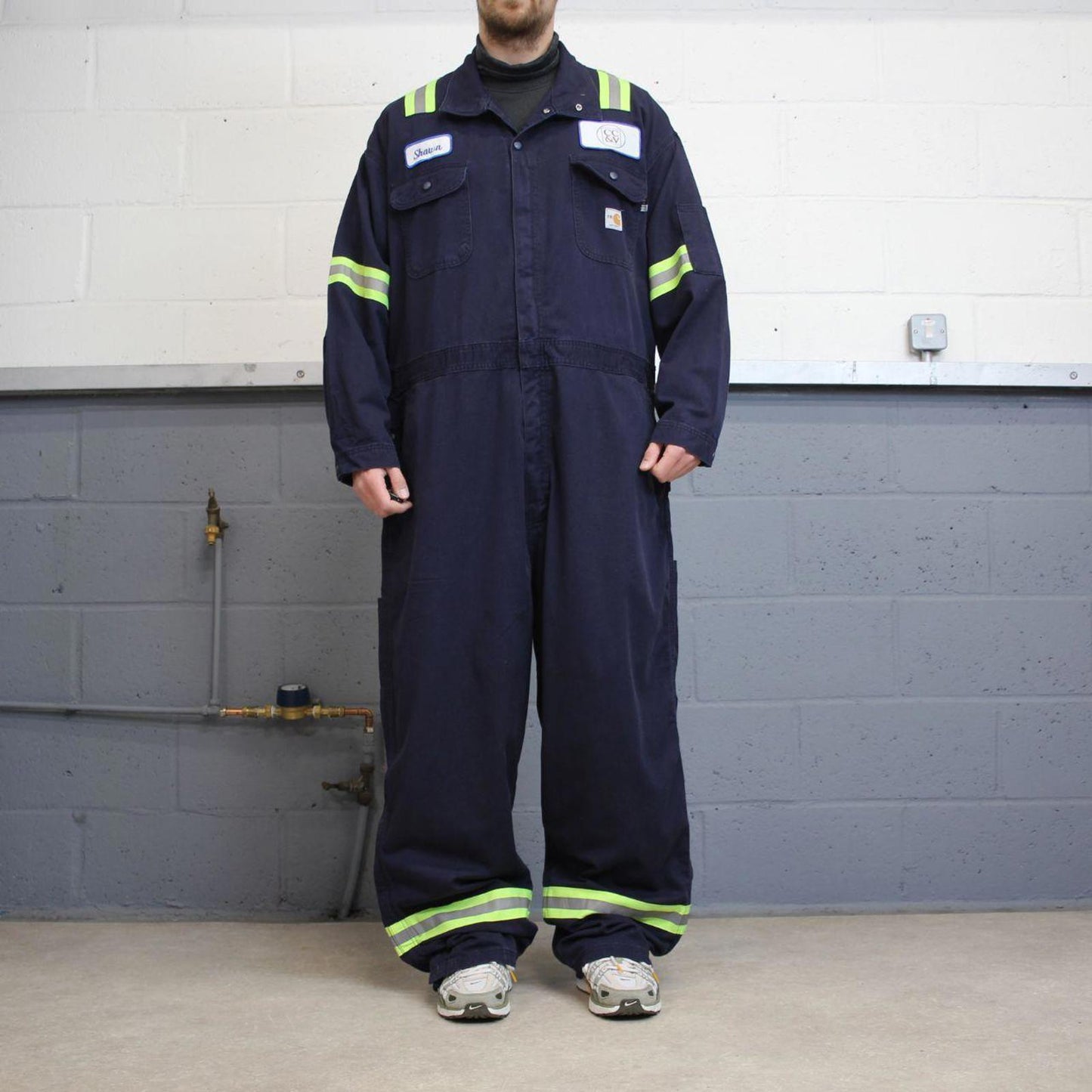 Carhartt FR boilersuit workwear coveralls navy Long sleeve work jumpsuit overalls fire resistant