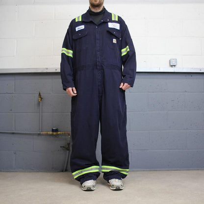 Carhartt FR boilersuit workwear coveralls navy Long sleeve work jumpsuit overalls fire resistant