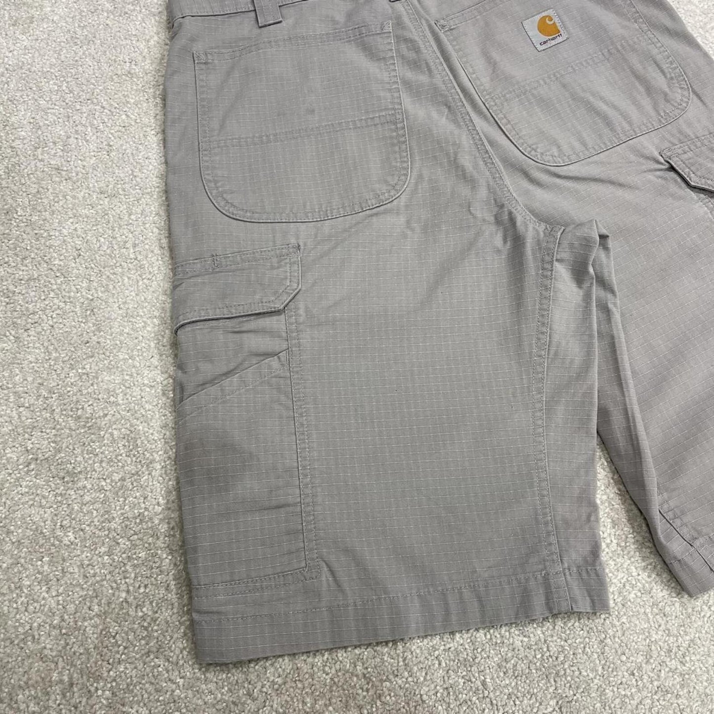 Carhartt cargo shorts y2k loose grey Relaxed fit skater style summer work shorts
