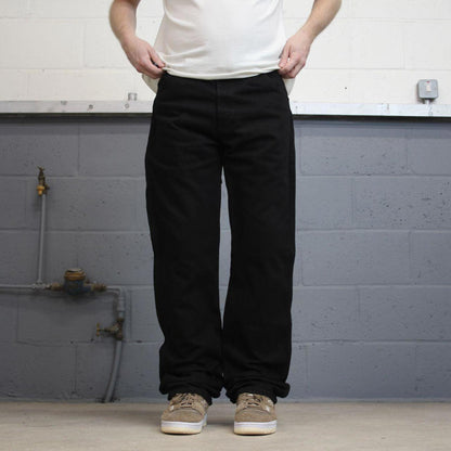 Dickies carpenter jeans W34L34 black 90s American skate style loose thick denim cargos workwear