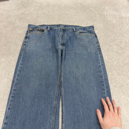 Vintage Y2K Levi’s 505 jeans blue Straight leg 00s style denim pants red tab logo