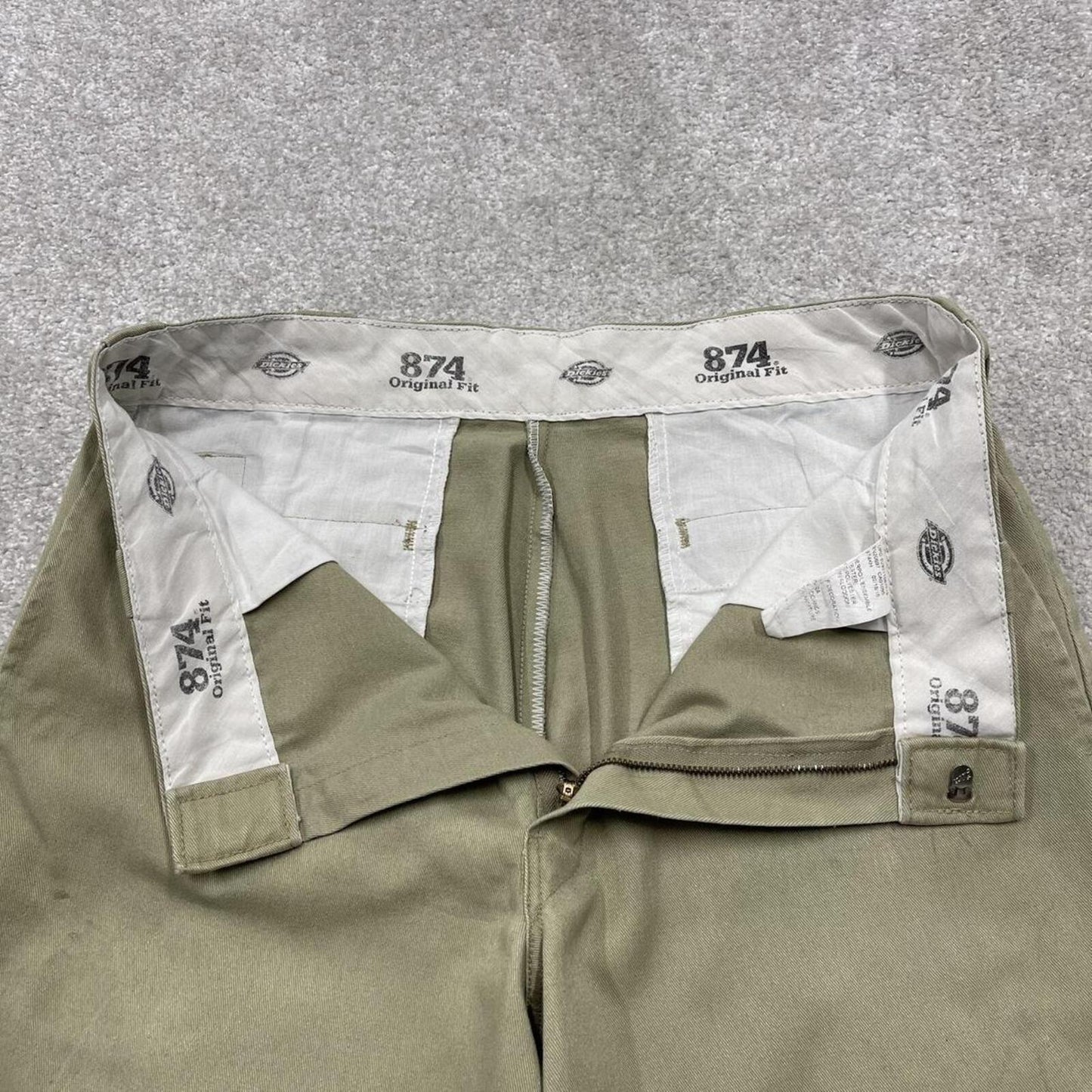 Y2k Dickies 874 chino shorts skater style beige W32 Original fit summer shorts