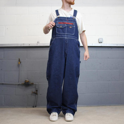 Dickies dungarees W38L33 USA blue mens denim overalls