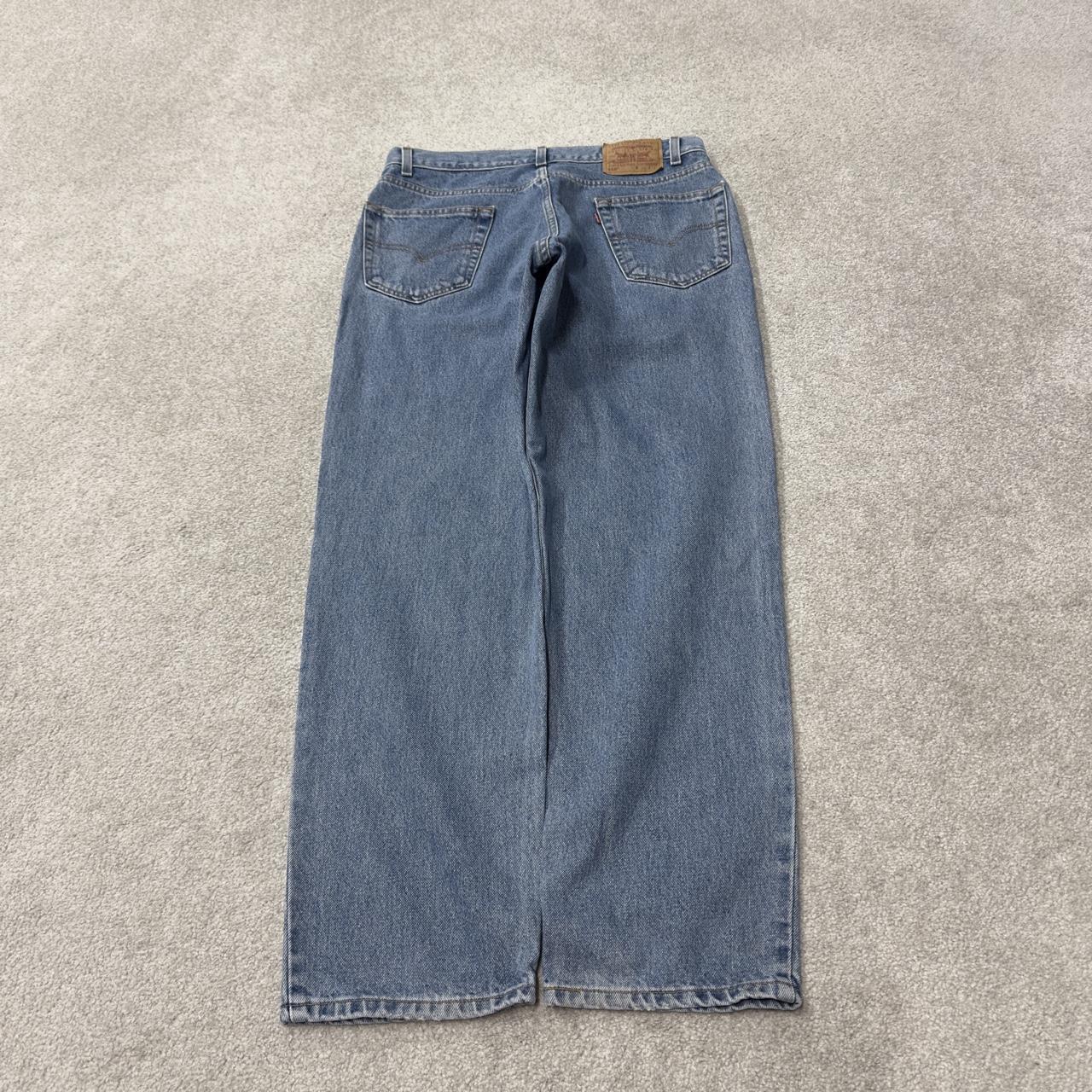 Levi’s 550 relaxed jeans y2k W34L32 blue straight leg denim red tab logo pants