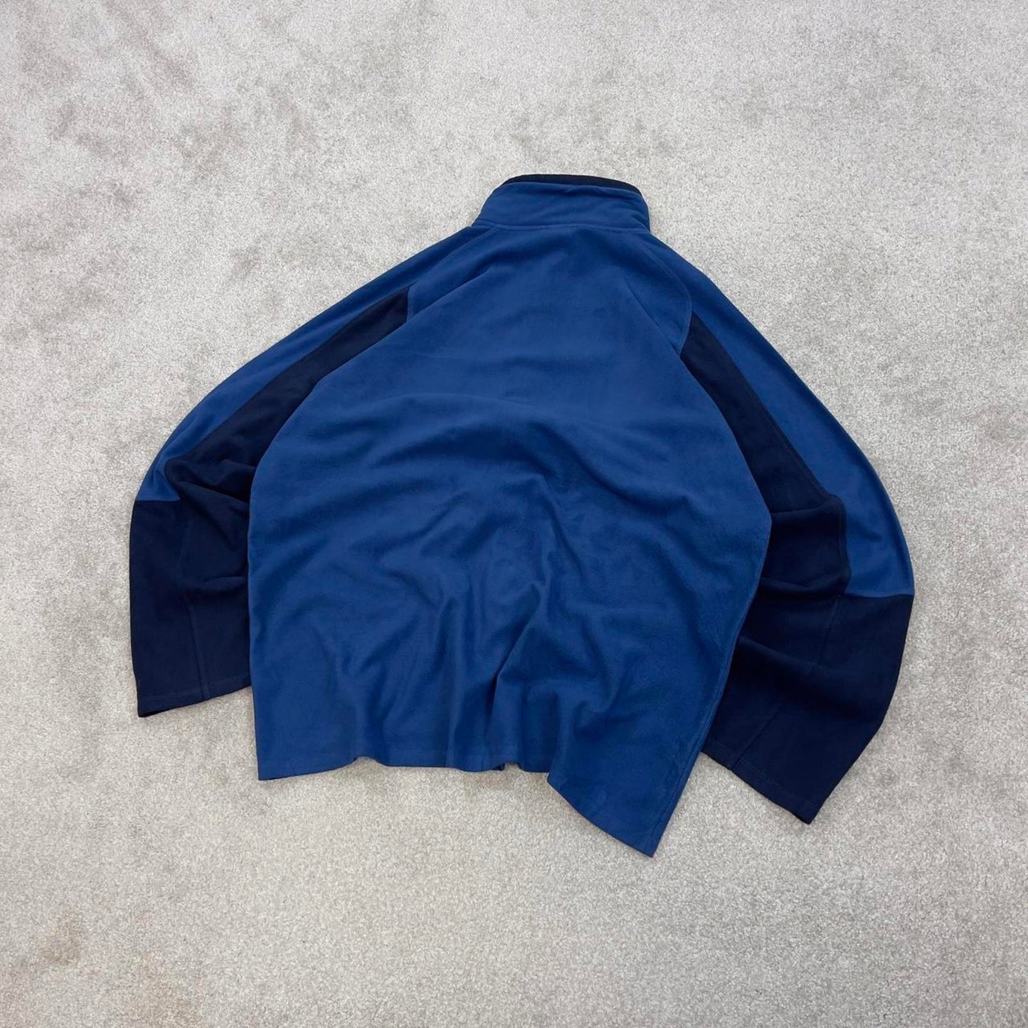 North Face technical fleece XL Blue men’s full zip up TNF Autumn y2k 00s style paneled outdoors