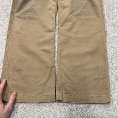 Carhartt carpenter pants y2k relaxed utility trousers tan Straight leg skater style workwear pants
