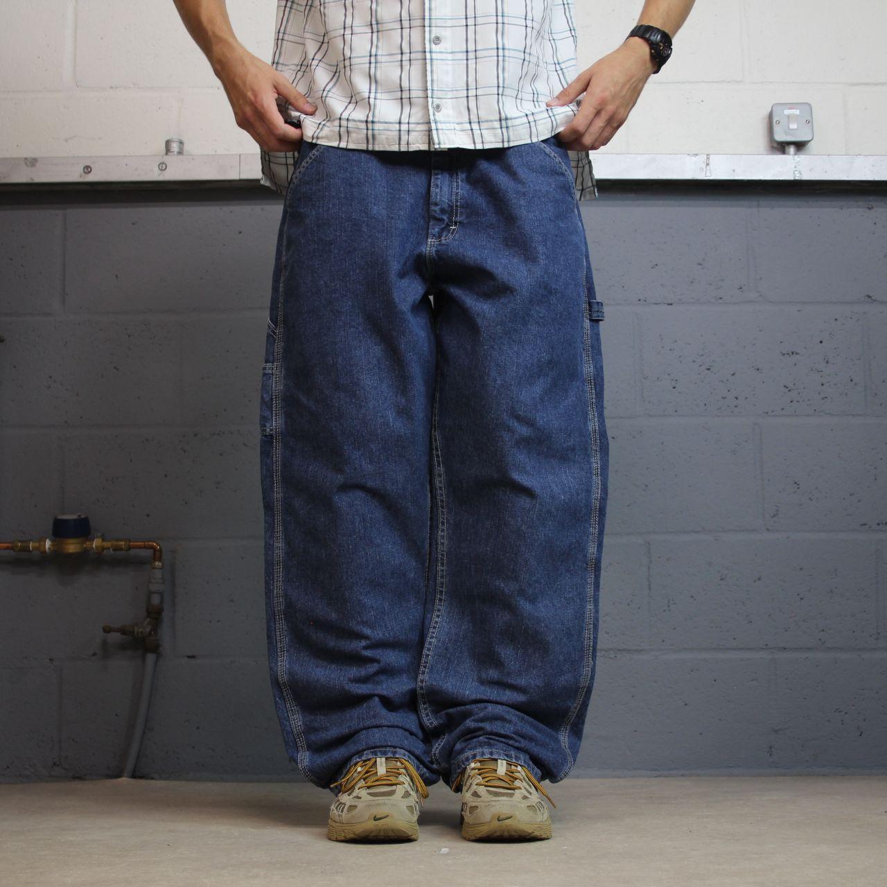 Lee Dungarees baggy jeans blue W40L30 denim carpenter skater cargo pants