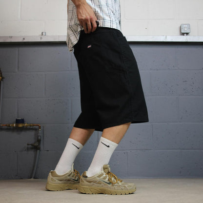Dickies carpenter shorts Y2K black Lightweight skater style work shorts loose cargo