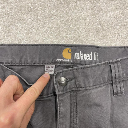 Carhartt carpenter jeans wide leg grey Loose relaxed fit skate style workwear cargo pants