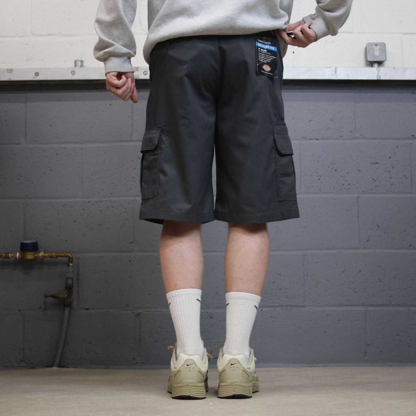 Dickies cargo shorts relaxed grey Chino style skater shorts utility festival