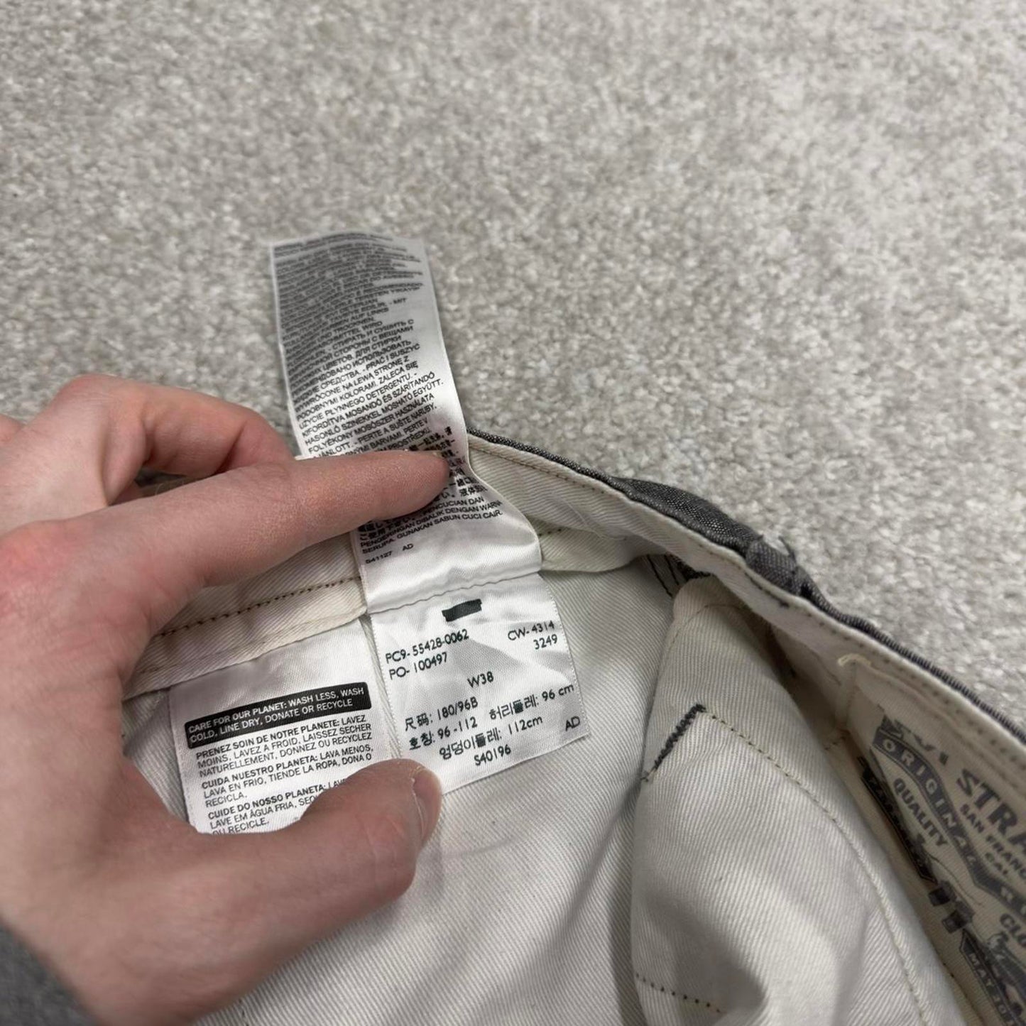 Y2k Levi's shorts skater style grey Loose floaty leg summer festival shorts