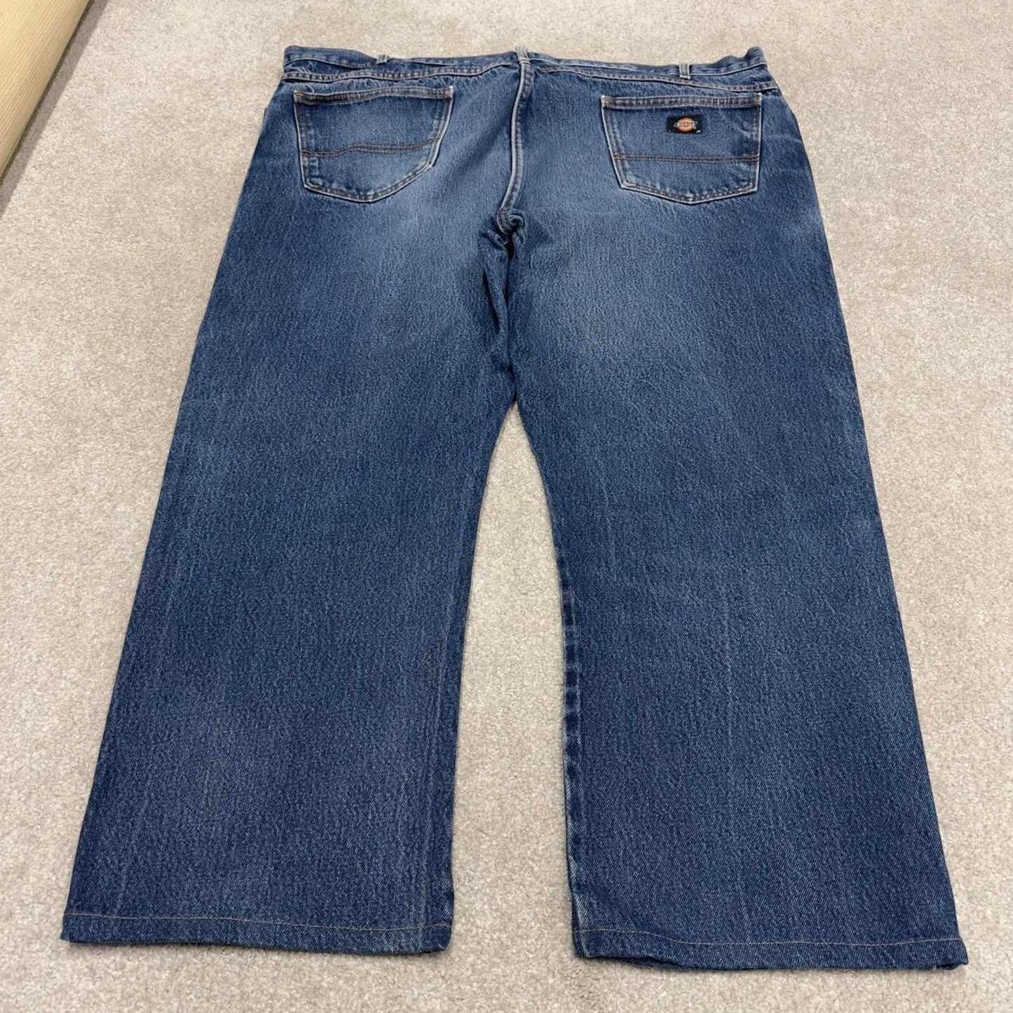 Vintage Dickies jeans loose y2k W48L28 blue denim 90s skater style 5 pocket pants