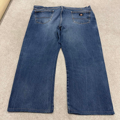 Vintage Dickies jeans loose y2k W48L28 blue denim 90s skater style 5 pocket pants