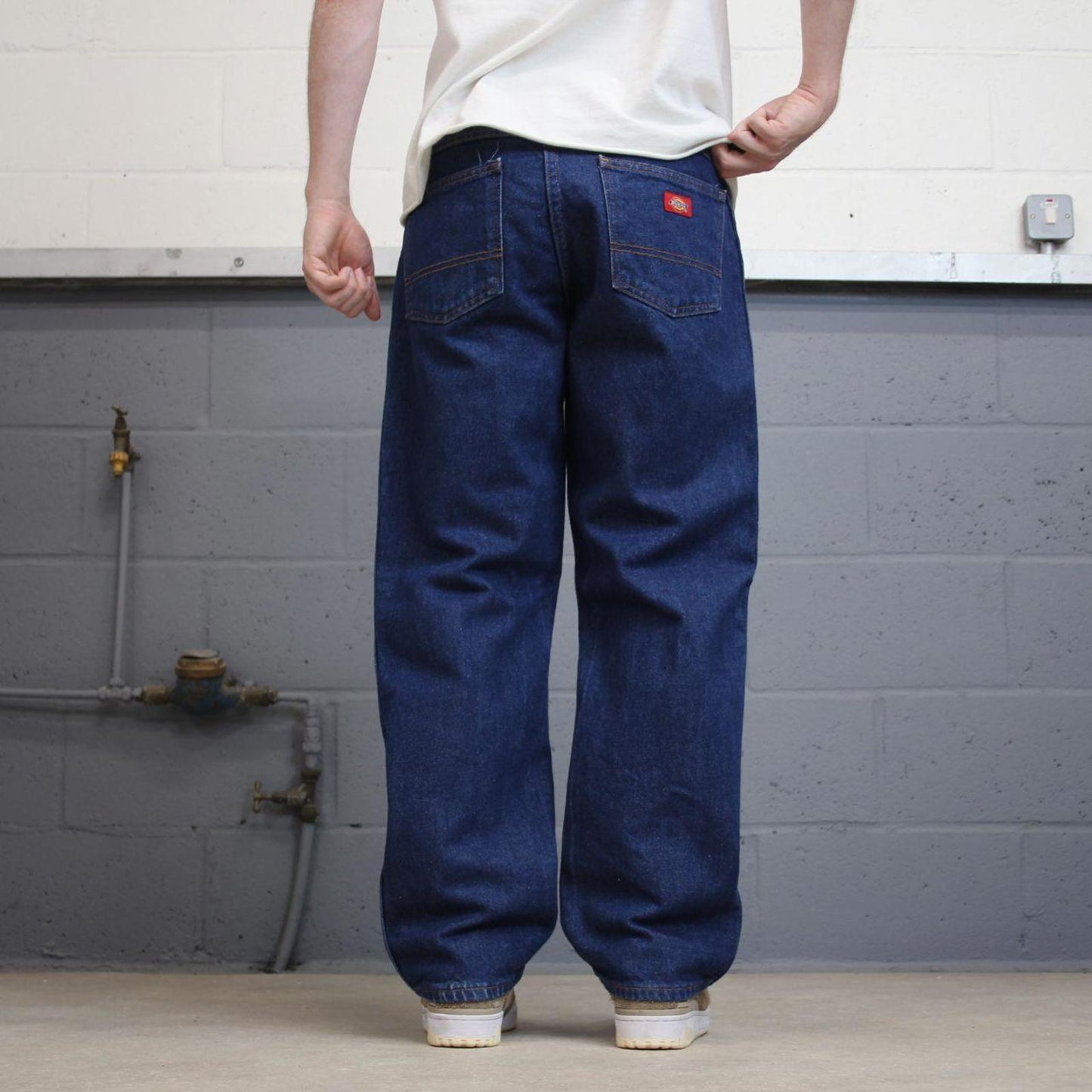 Dickies jeans W34L30 loose blue denim 90s style skater style jeans