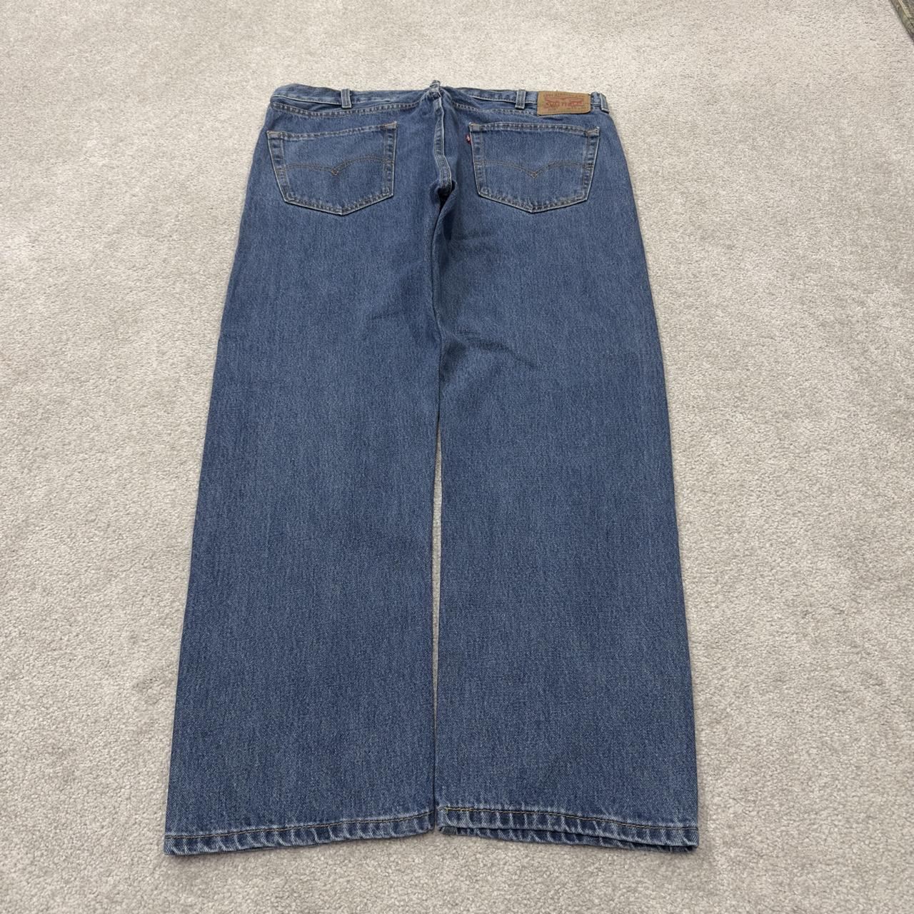 Levi’s 505 jeans y2k W40L30 blue straight leg denim pants red tab logo
