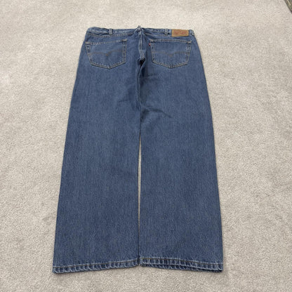Levi’s 505 jeans y2k W40L30 blue straight leg denim pants red tab logo