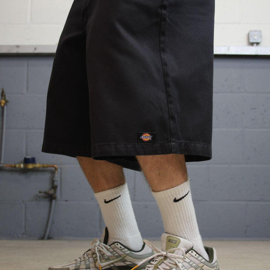 Vintage baggy Dickies carpenter shorts black Twill chino skater style shorts wide long leg