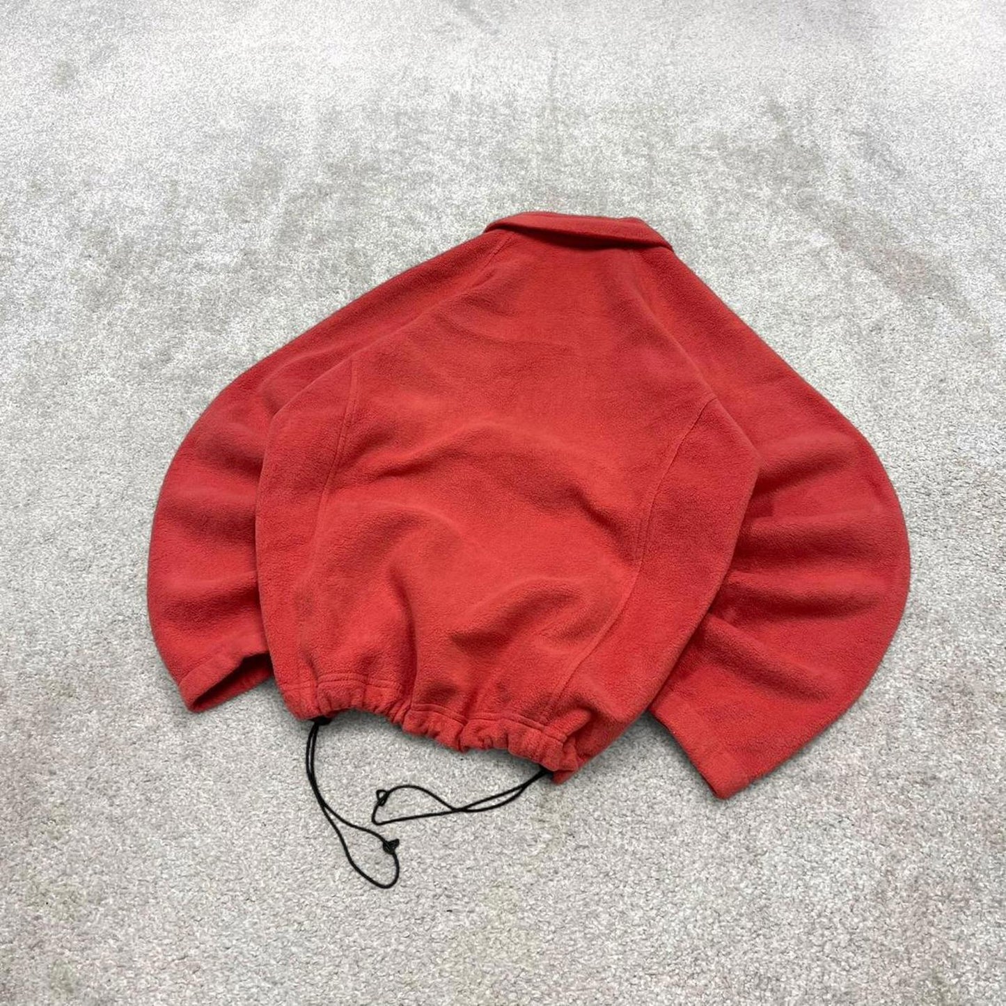 Coral Columbia technical fleece Large women's y2k style full zip up autumn adjustable waist