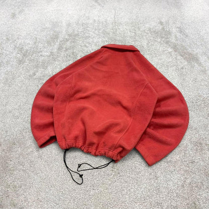 Coral Columbia technical fleece Large women's y2k style full zip up autumn adjustable waist