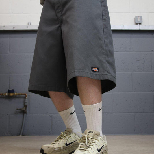 Dickies baggy carpenter shorts grey Twill chino skater style shorts wide long leg
