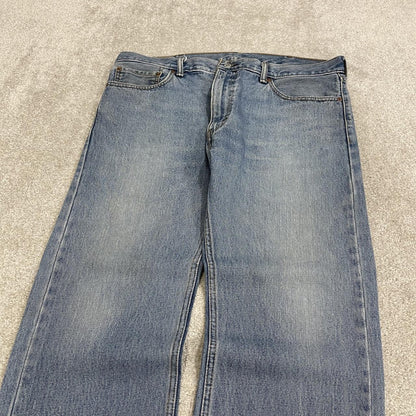 Y2K Levi’s 505 jeans straight leg washed blue #Straight fit 5 pocket pants belt loops red tab logo