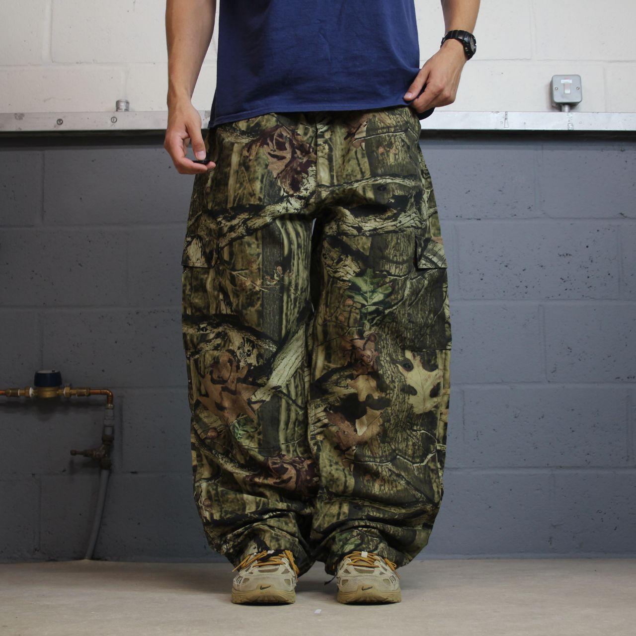 Liberty baggy camo cargo pants y2k khaki Loose fit Realtree camouflage hunting utility cargos