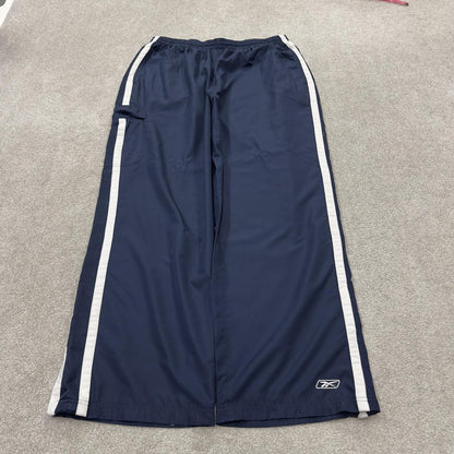 Baggy Y2K Reebok tracksuit bottoms navy XXL Wide leg casual 2000s style track pants