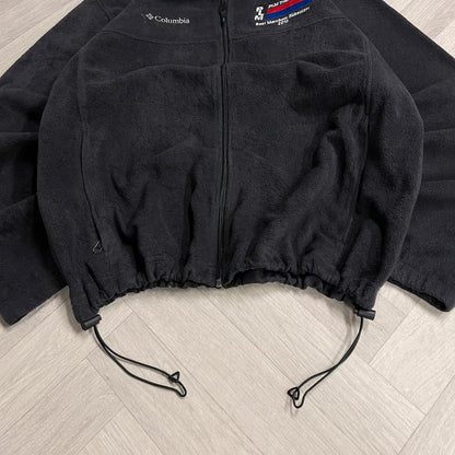 Y2K Columbia technical fleece XL men’s black full zip up autumn adjustable waist