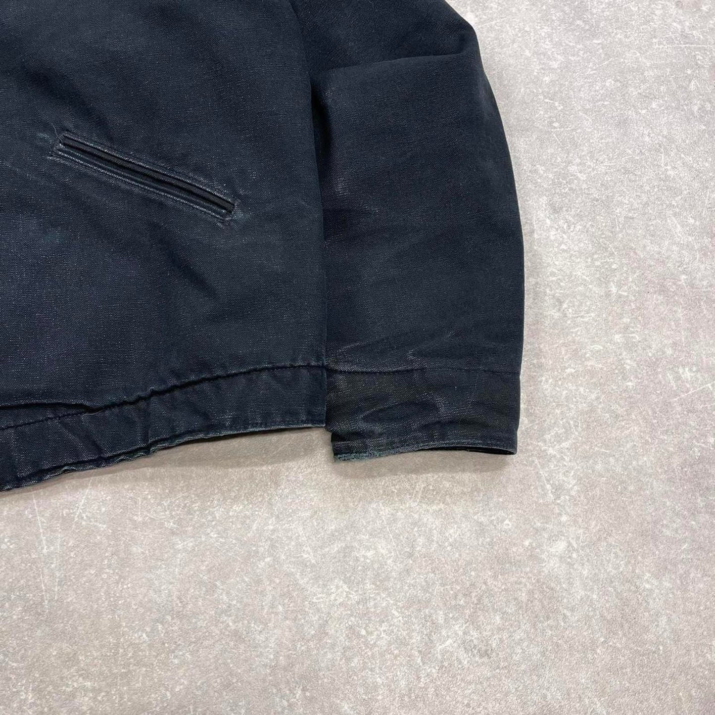Vintage black Carhartt Detroit jacket XL blanket lined canvas American USA