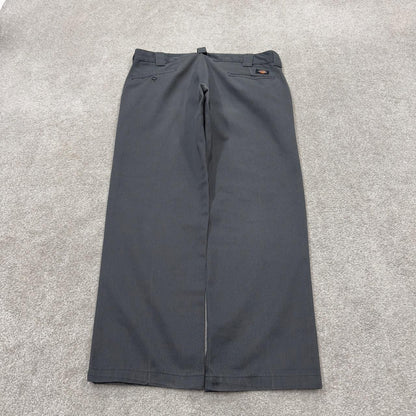 Dickies slim straight chino pants grey W34L30 Straight leg twill chino style skate work trousers