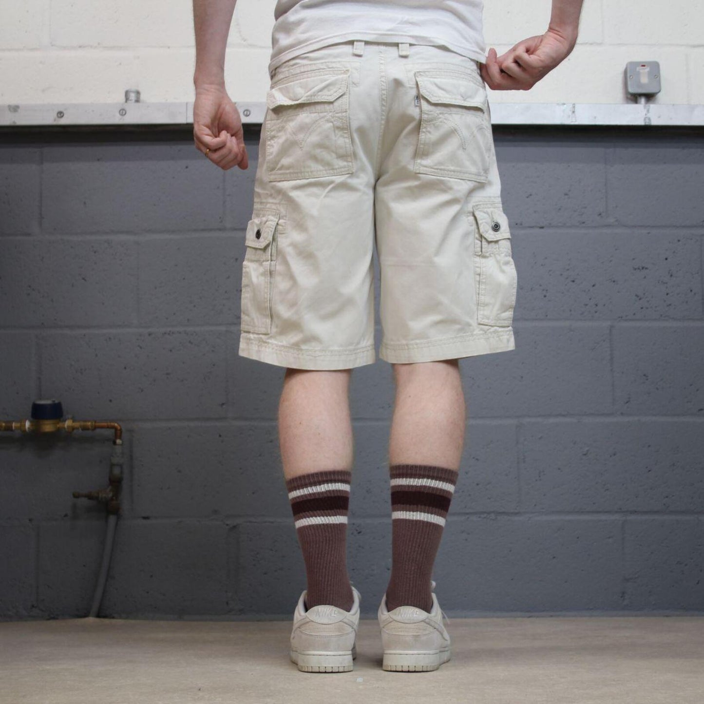 Levi’s cargo chino shorts white Y2K cargo shorts summer festival