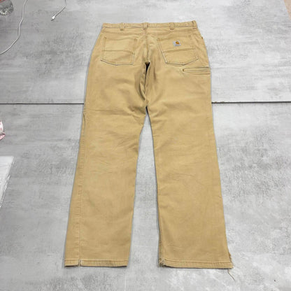 Cream Carhartt carpenter trousers W34L32 relaxed fit skater style pants