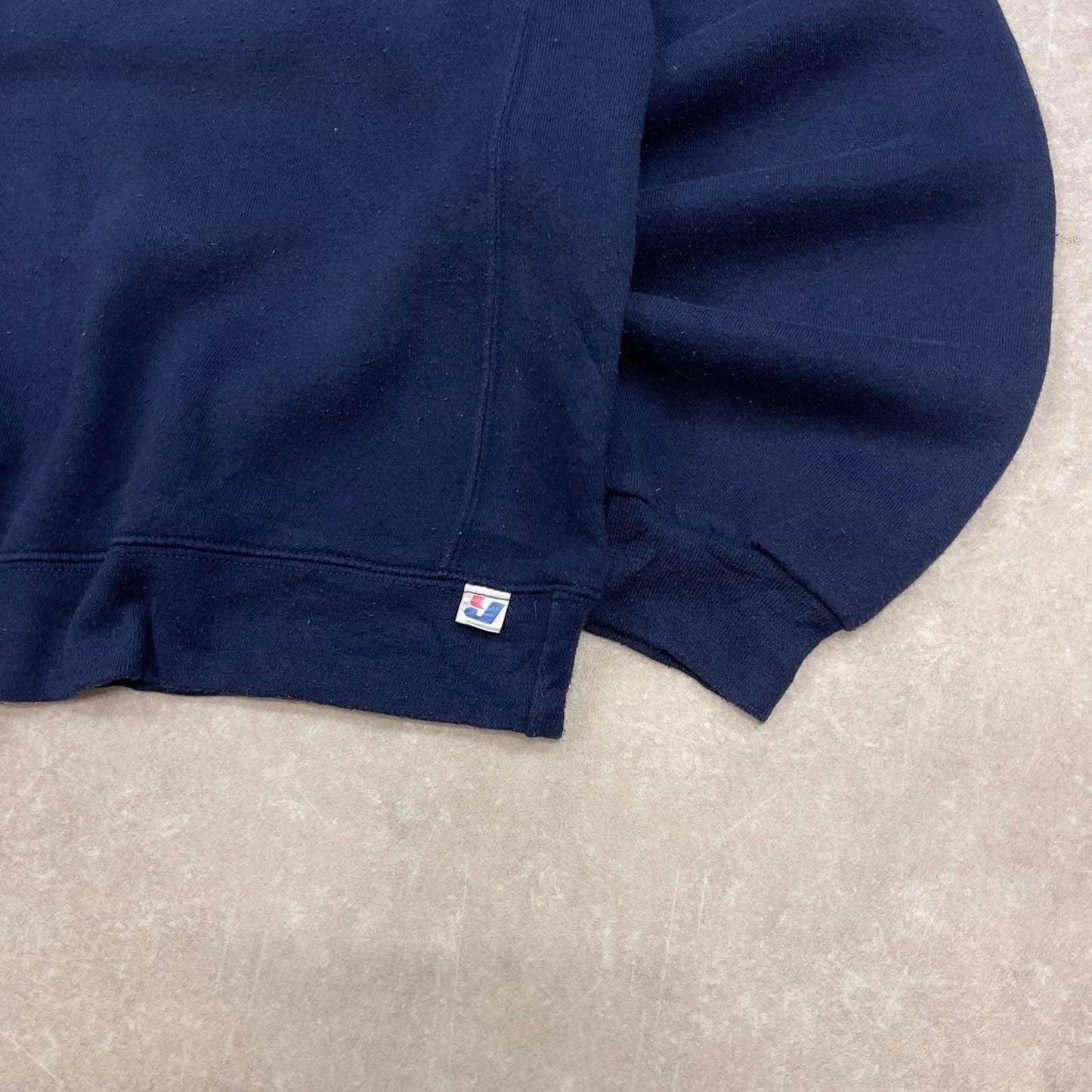 Navy vintage Russell sweatshirt Small thick pullover jumper Georgia Southern True Blue print