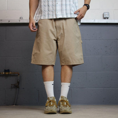 Blue Mountain carpenter shorts y2k tan Loose fit surfer style summer utility shorts