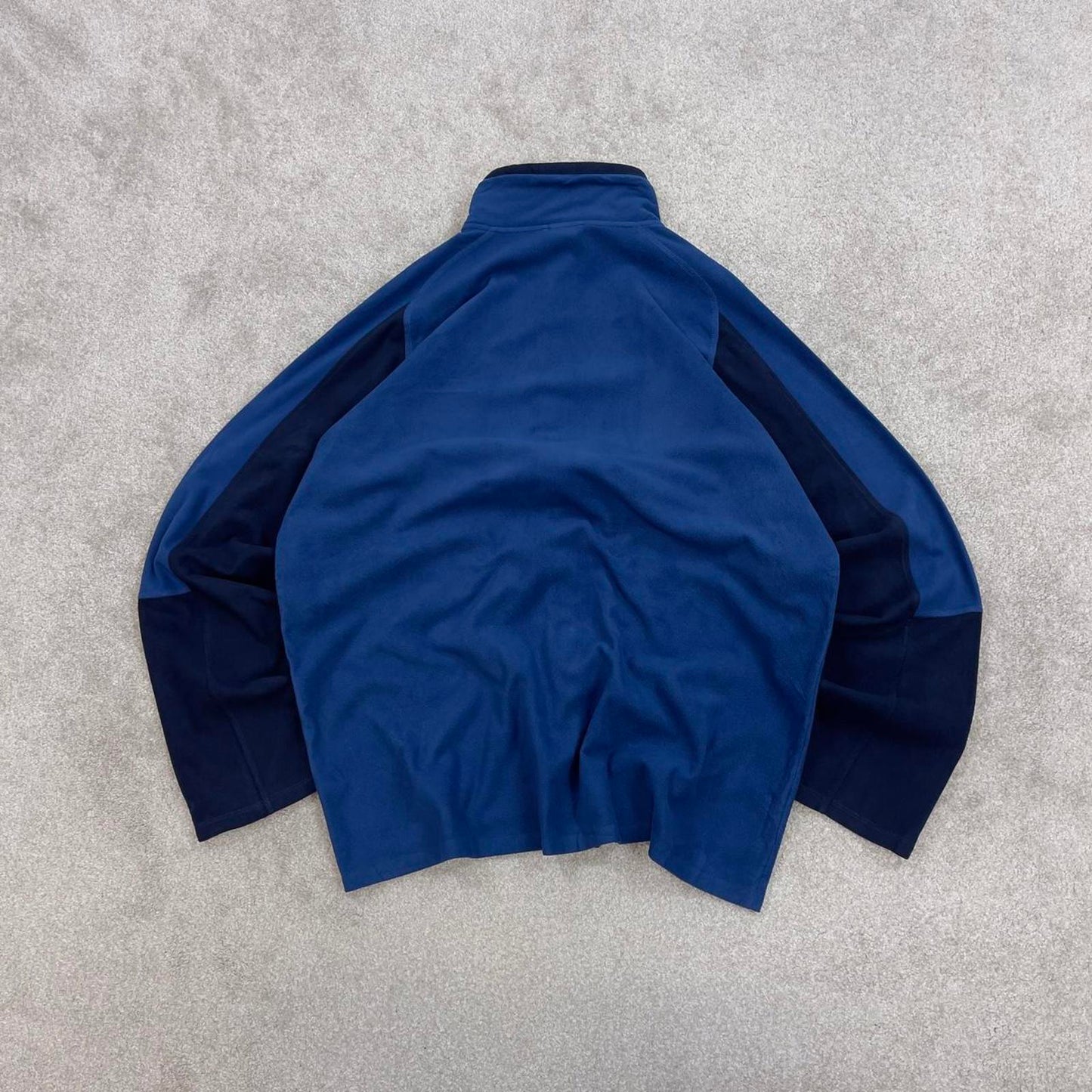 North Face technical fleece XL Blue men’s full zip up TNF Autumn y2k 00s style paneled outdoors