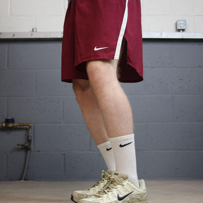 Nike sports shorts y2k loose maroon Dri-Fit comfy floaty summer gym shorts XXL