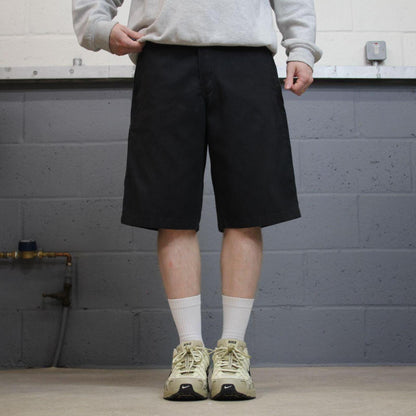Baggy Dickies chino shorts carpenter black Chino style skater shorts long wide leg festival