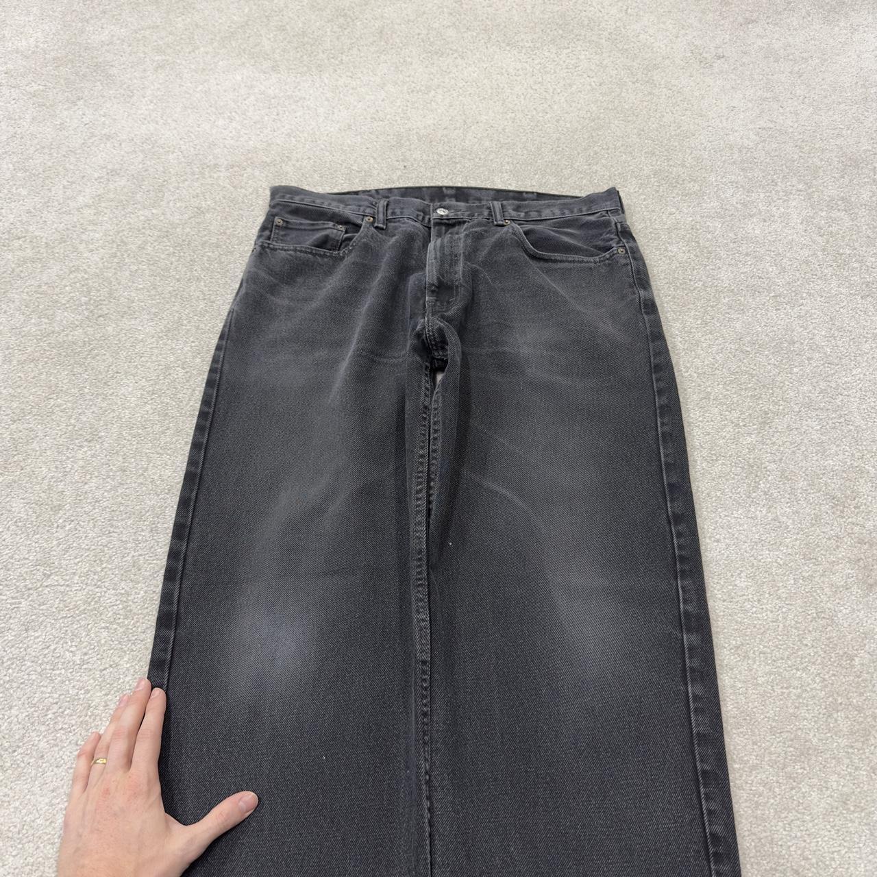 Levi’s 550 jeans y2k black denim Levi’s loose straight leg red tab logo pants