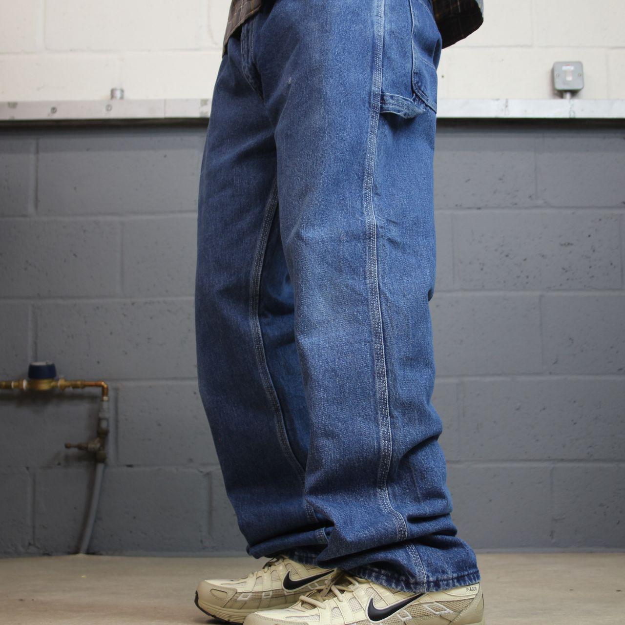 Denim carpenter jeans y2k W38L32 blue Straight leg skater style work cargos