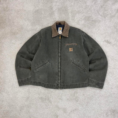 Vintage green Carhartt Detroit jacket Large technical boxy cropped fit J97MOS 90s skater style