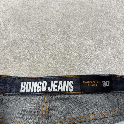 Y2K baggy denim shorts carpenter blue Bongo loose skater style surf jorts