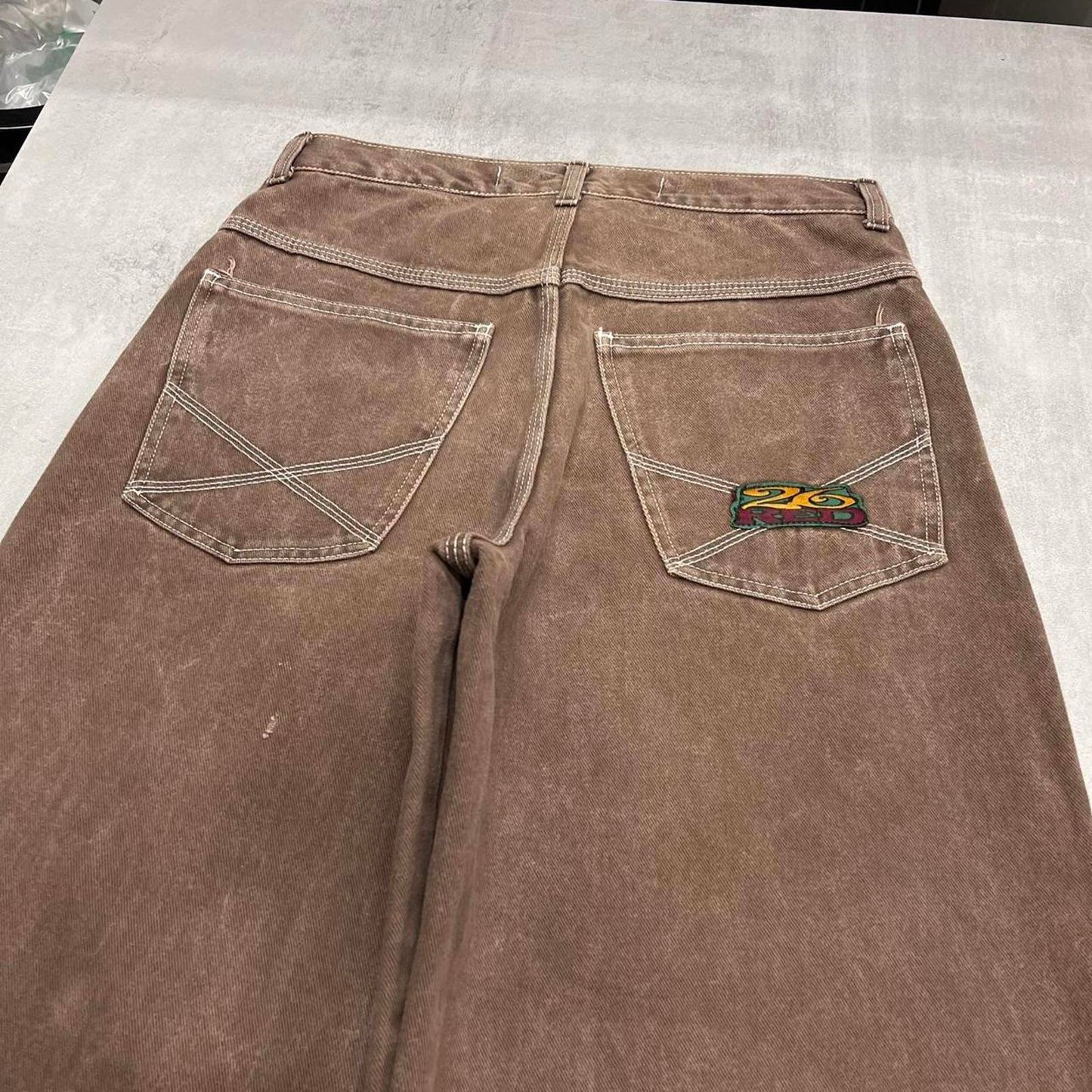 Mens baggy Twenty Six Red jeans W31 L32