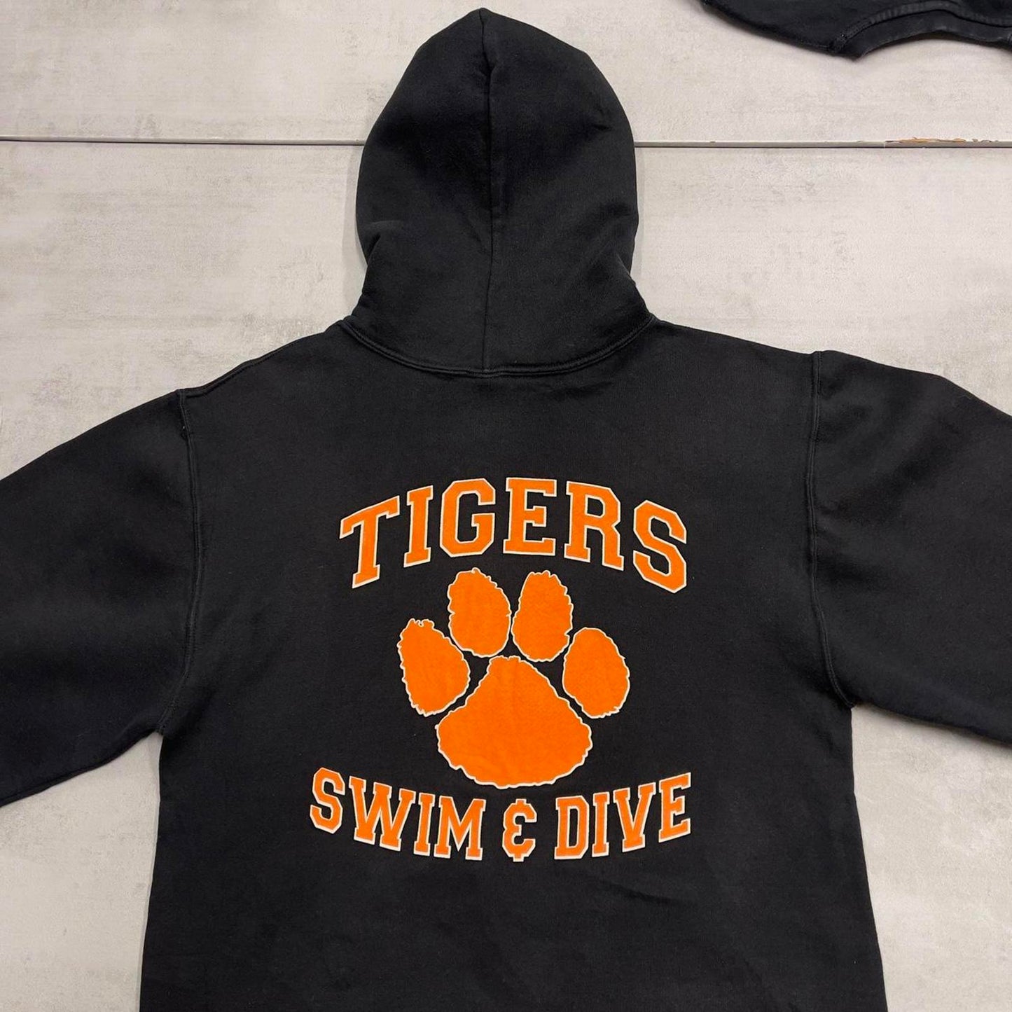 Black Russell Athletic hoodie S pullover jumper print design