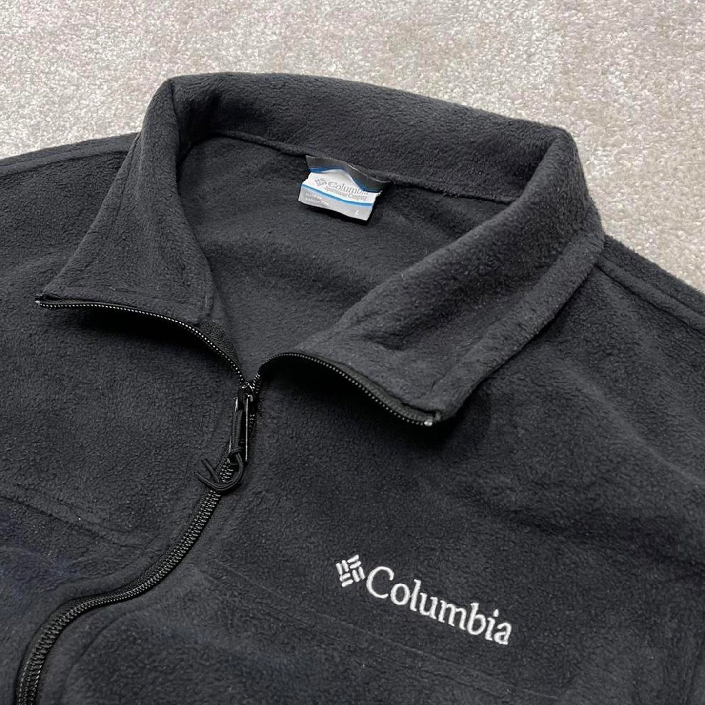 Columbia technical fleece gilet L men’s black full zip up autumn tech