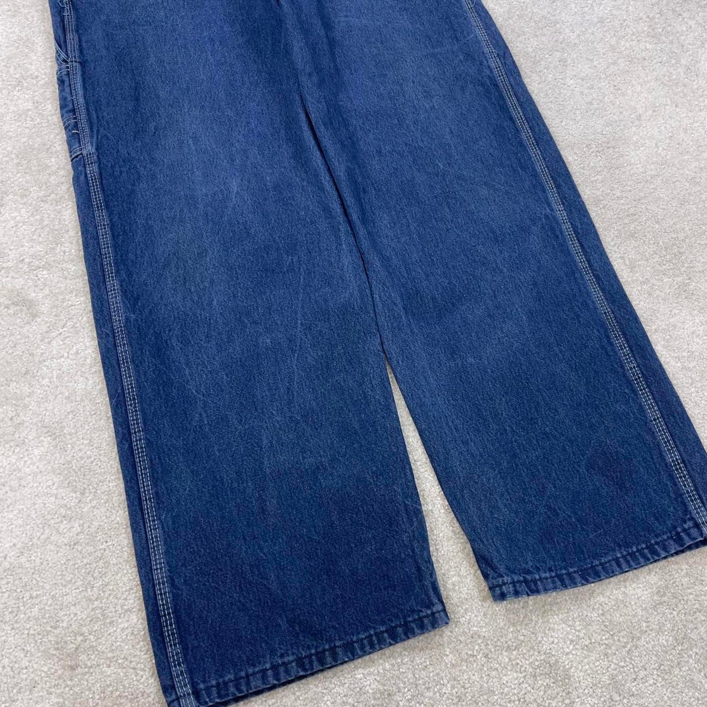 Vintage Key dungarees W38L30 blue mens denim overalls