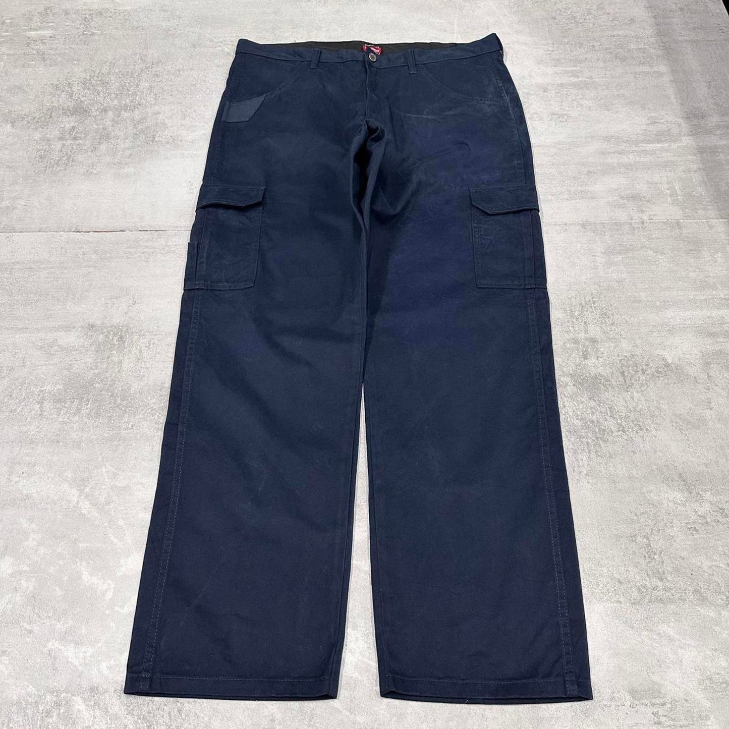 Baggy Navy Wrangler carpenter pants W38L32