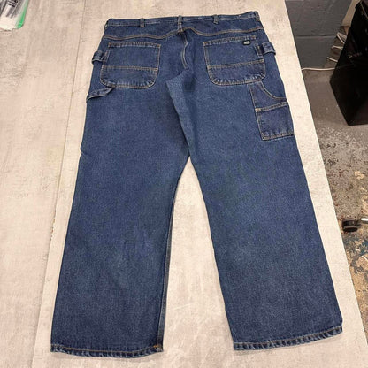 Denim carpenter skate jeans W42L30 loose Key cargo trousers patch logo